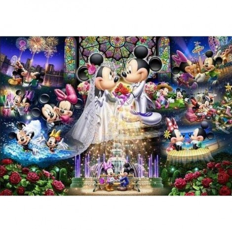 Mickey And Minnie Mouse Life 5D DIY Paint By Diamond Kit