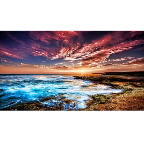 Ice Fire Landscape 5D DIY Paint By Diamond Kit