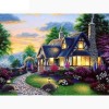 Rolled Up Lit House 5D DIY Paint By Diamond Kit