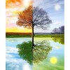 Four Seasons Tree 5D DIY Paint By Diamond Kit