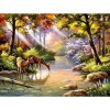 Landscape Deer 5D DIY Paint By Diamond Kit