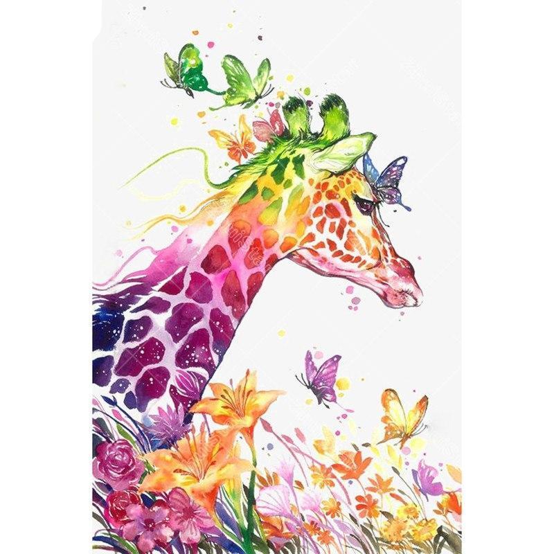 Colored giraffe 5D D...