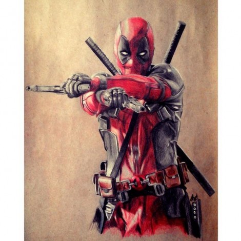 Deadpool 5D DIY Paint By Diamond Kit