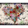 Heart of Flower 5D DIY Paint By Diamond Kit