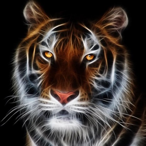 Fearsome Tiger  5D DIY Paint By Diamond Kit