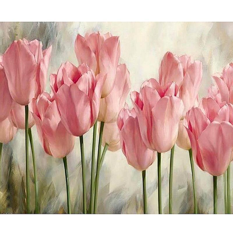 Pink Tulip Flower 5D...