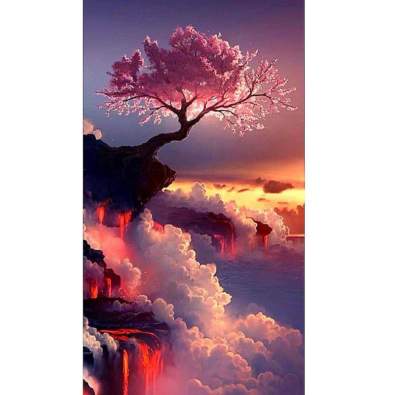 Sunset tree 5D DIY P...